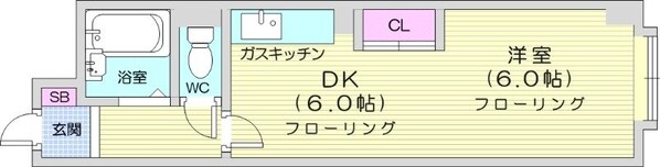 麻生駅 徒歩5分 4階の物件間取画像